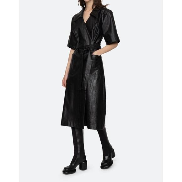 SEA Dresses & Skirts - NEW SEA vilma wrap dress in black